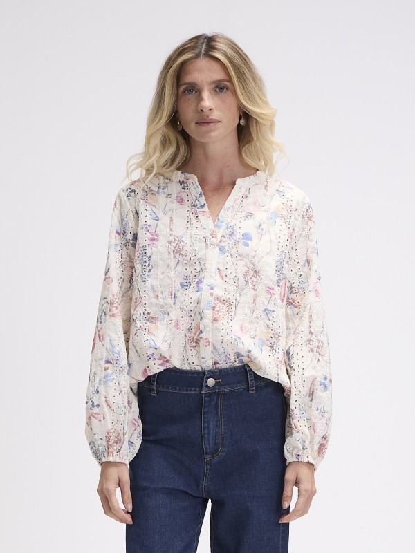 Blusa Bordado Ingles