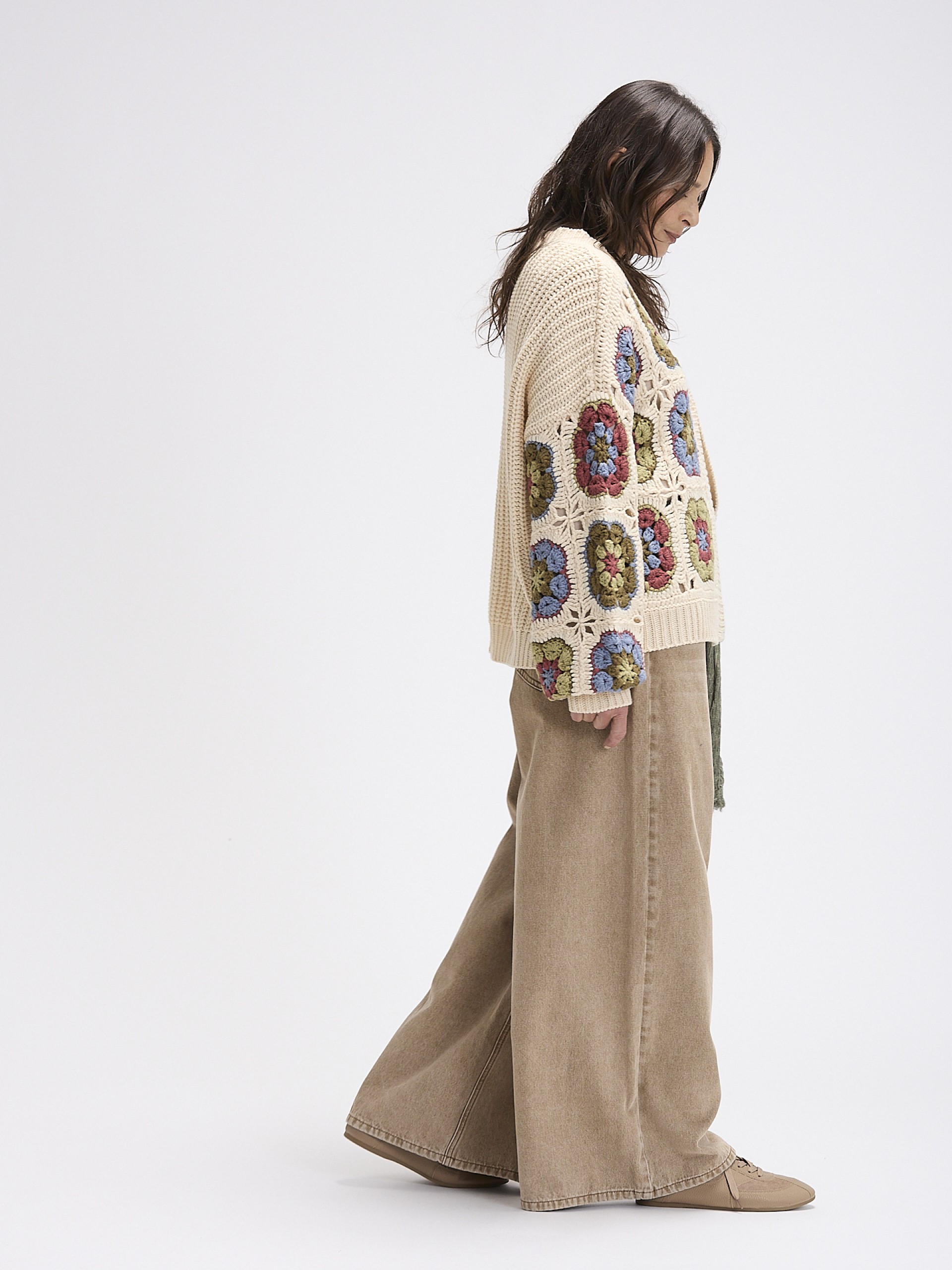 Casaco Efeito Crochet