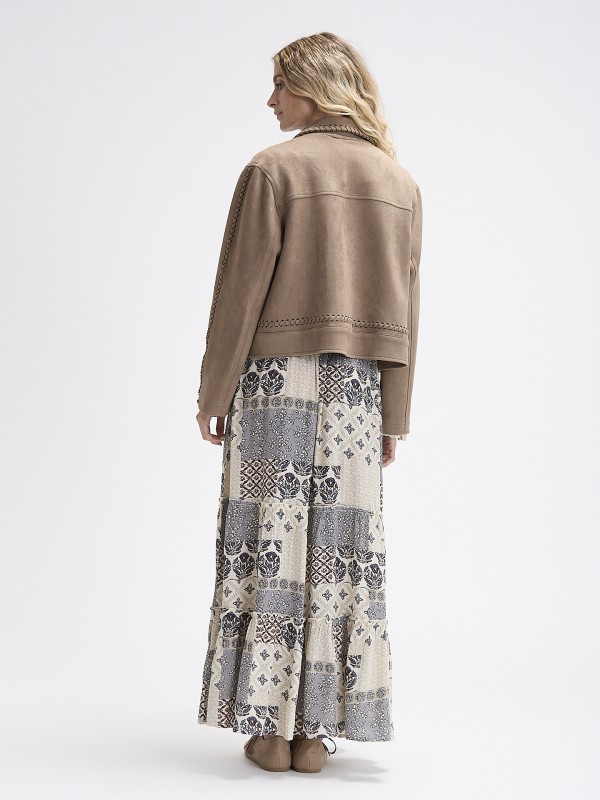 Casaco de Efeito Camurca