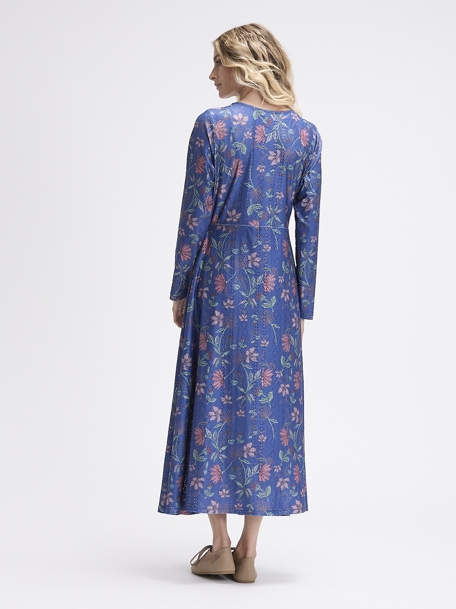 Vestido Midi Bordado Ingles Estampado