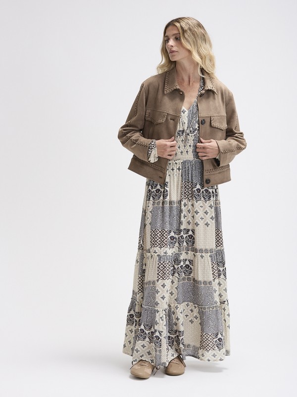 Casaco de Efeito Camurca