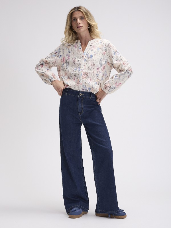 Blusa Bordado Ingles