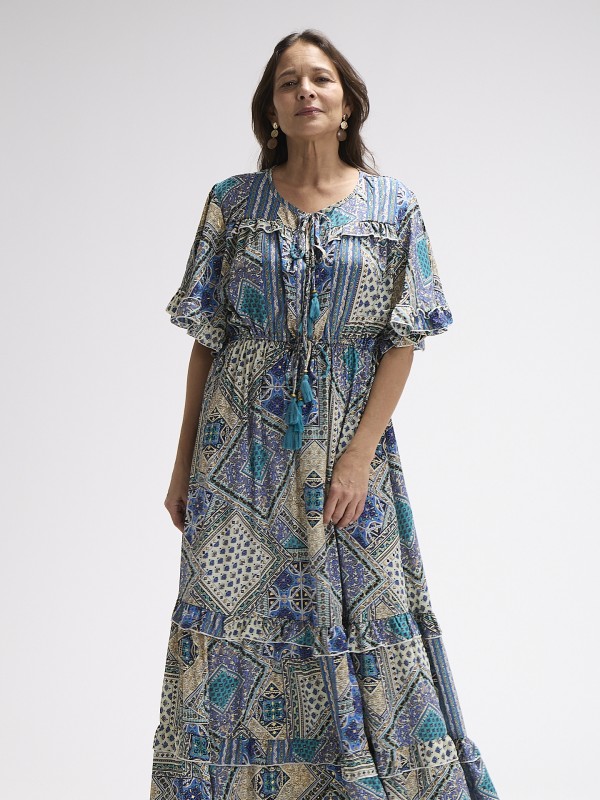 Vestido Patchwork Vestido Patchwork