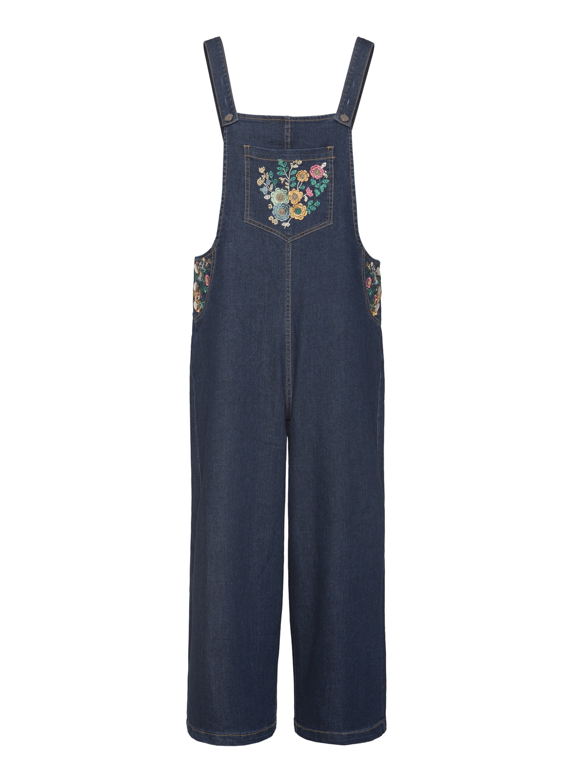 Jardineiras de Ganga Bordadas