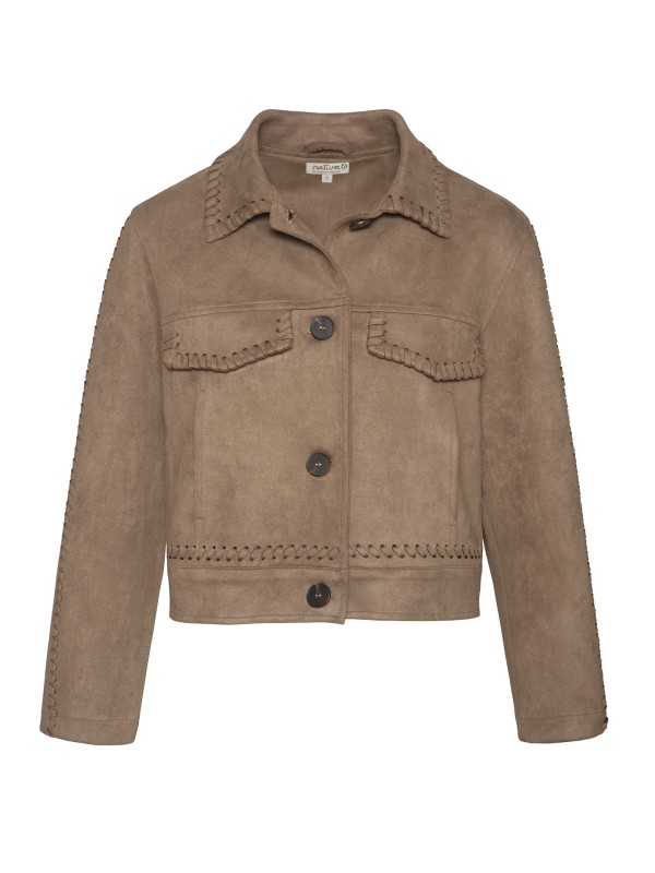 Casaco de Efeito Camurca