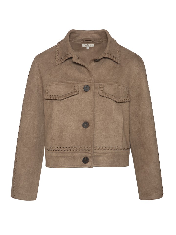 Casaco de Efeito Camurca