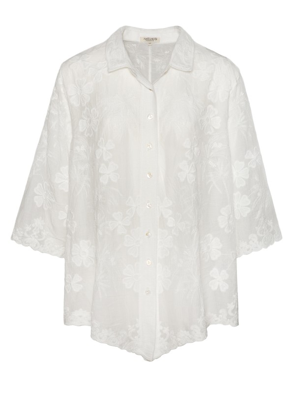 Camisa Bordado em Algodao Camisa Bordado em Algodao