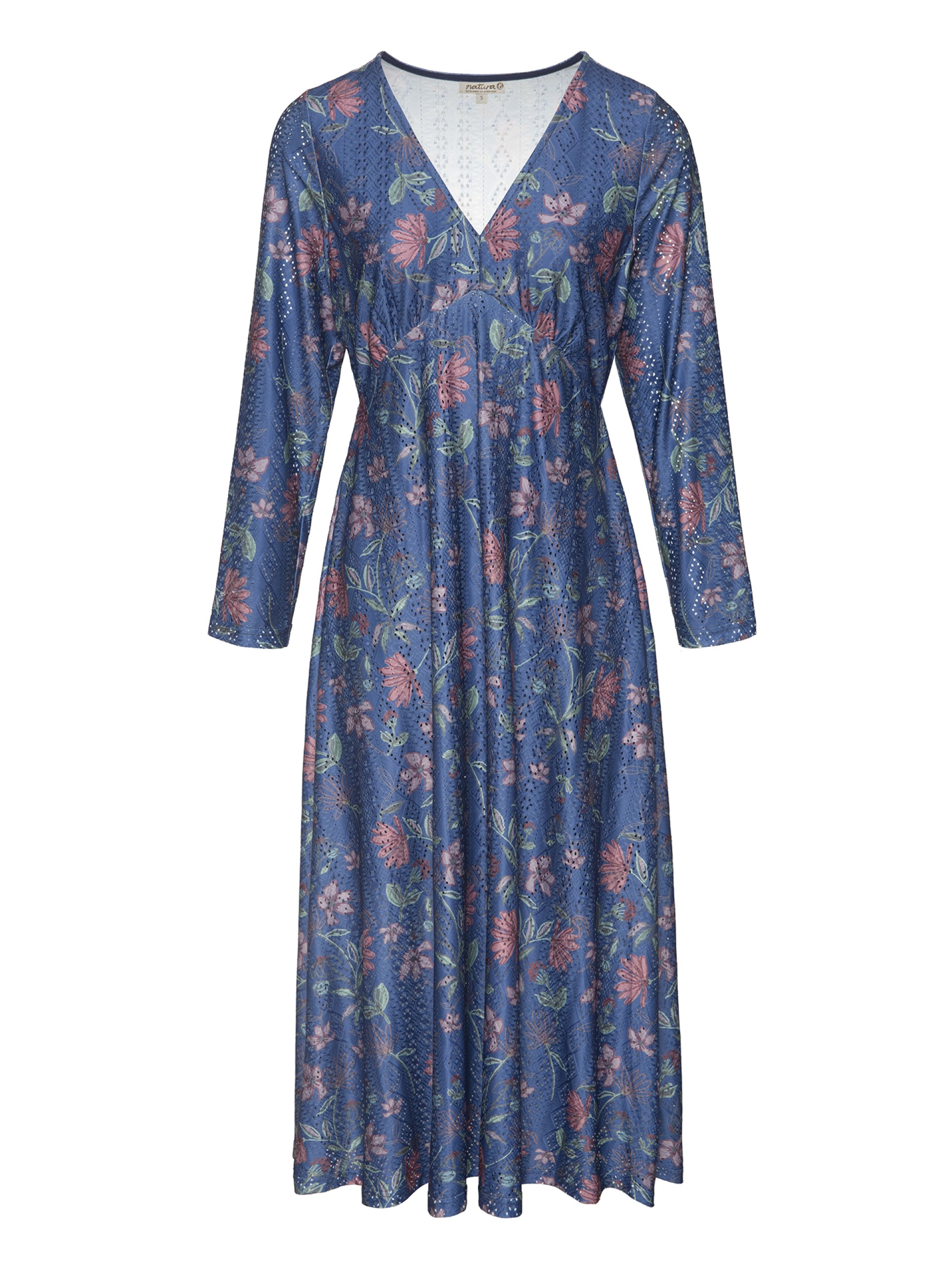 Vestido Midi Bordado Ingles Estampado