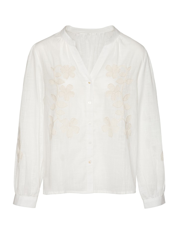 Blusa Bordada Floral