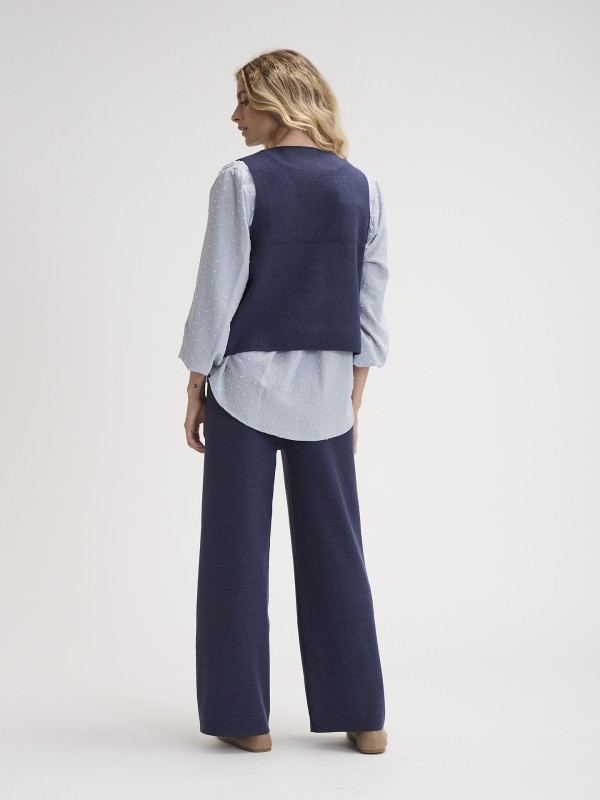 Calcas em Malha com Bordados