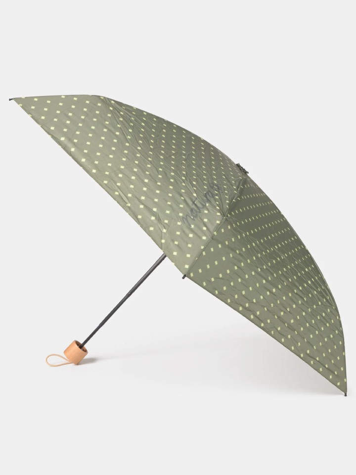 Mini Guarda-chuva Dobravel com Estampado de Bolinhas
