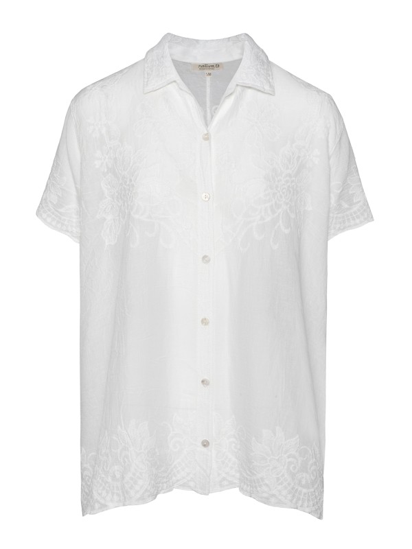 Camisa Bordada Branca