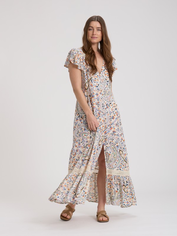 Vestido Comprido Estampado