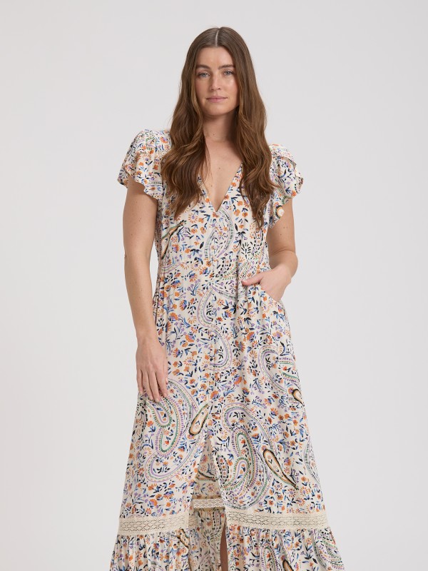 Vestido Comprido Estampado