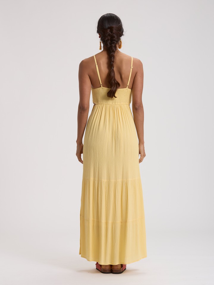 Vestido Comprido Amarelo