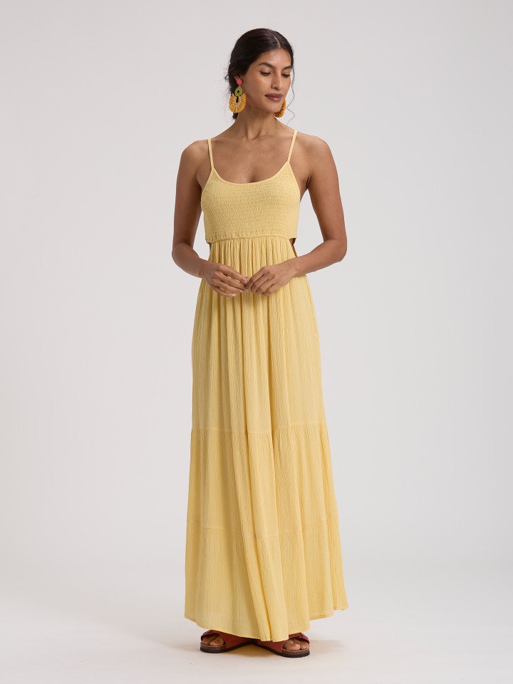 Vestido Comprido Amarelo