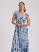 Vestido Comprido Riscas