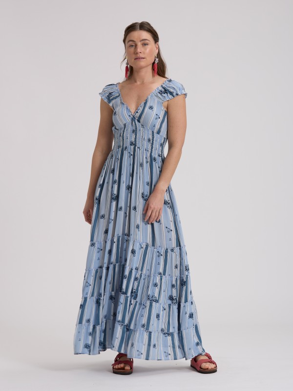 Vestido Comprido Riscas Vestido Comprido Riscas