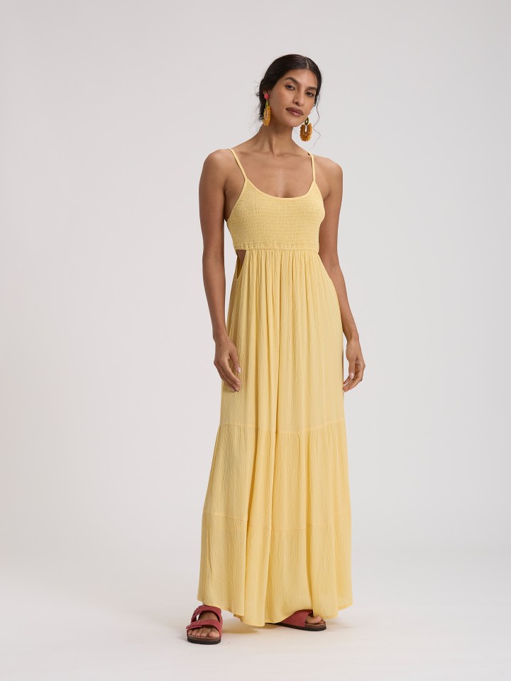 Vestido Comprido Amarelo