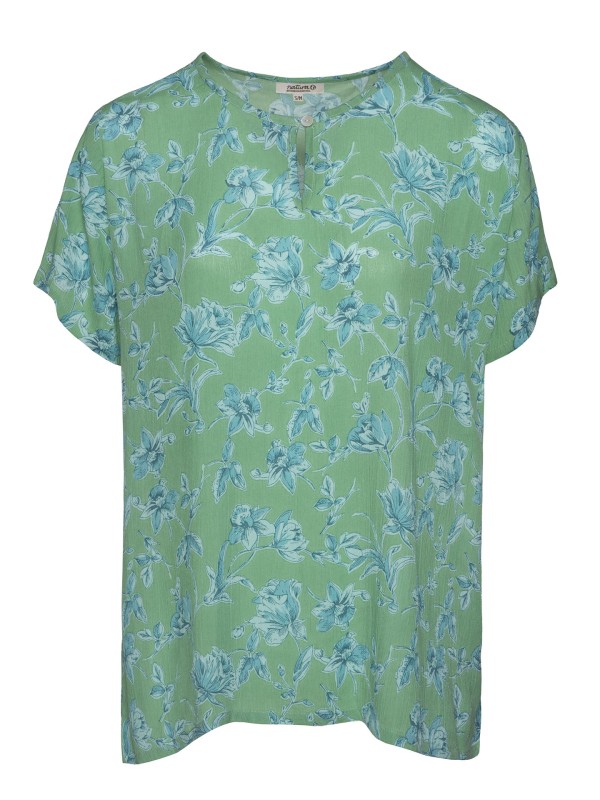 Blusa Estampado Floral Verde