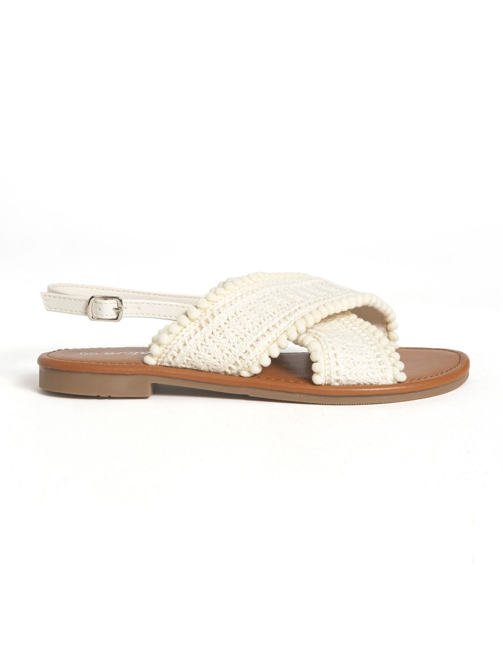 Sandalias Rasas Cruzadas