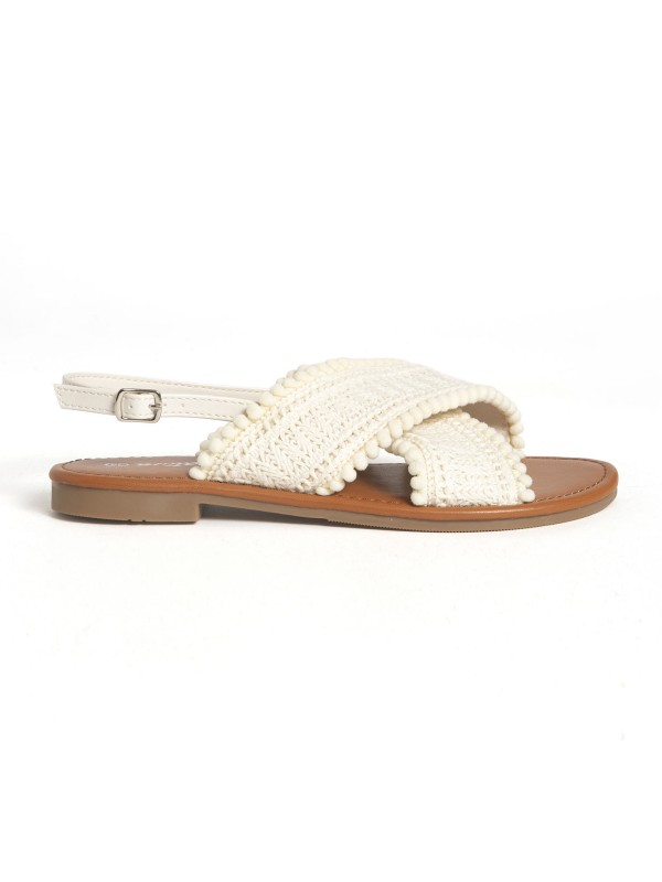 Sandalias Rasas Cruzadas