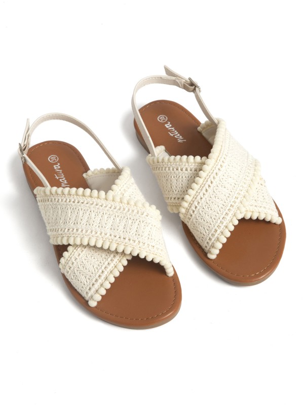 Sandalias Rasas Cruzadas