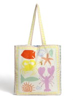 Mala Shopper com Estampado Maritimo