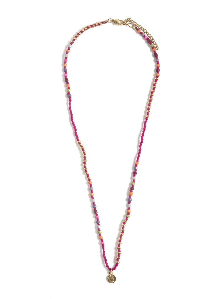 Colar com Missangas Multicolor