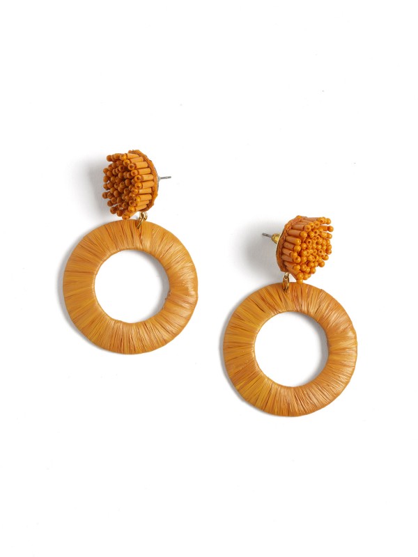 Brincos Argola com Fio Entrancado