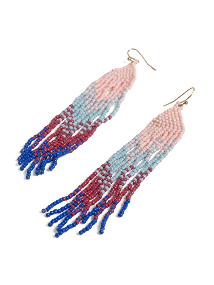 Brincos Pendentes com Missangas