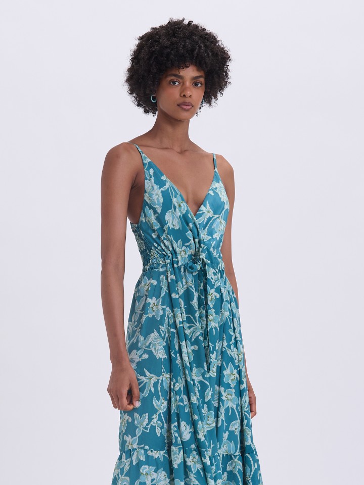 Vestido Comprido Floral