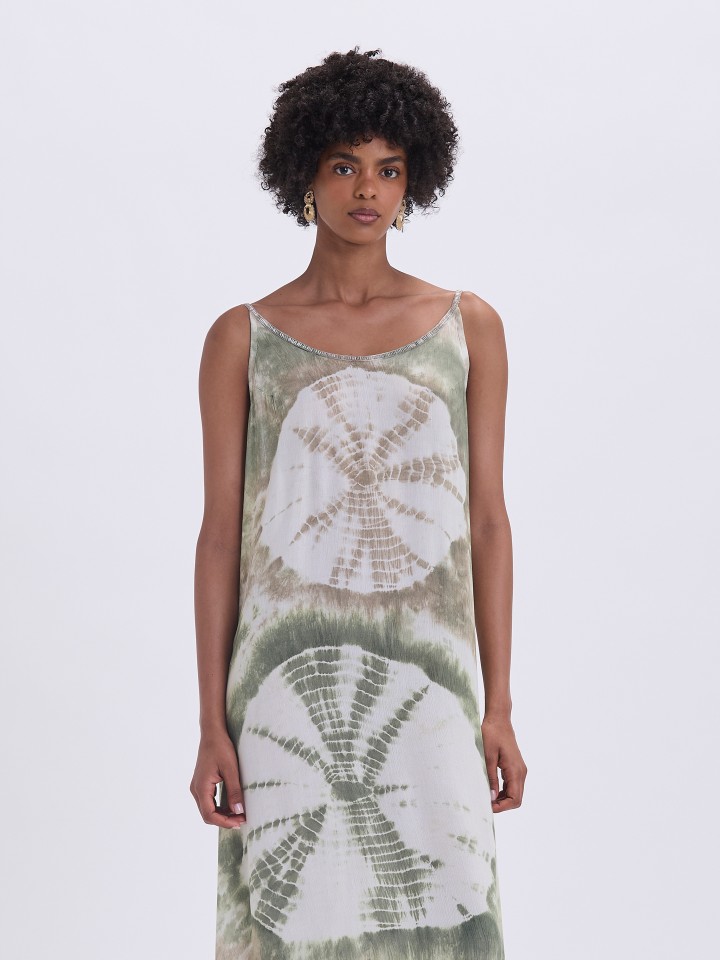 Vestido Midi Tie Dye