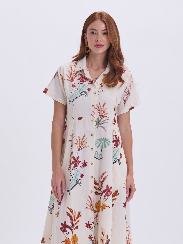 Vestido Comprido Camisaria Summer