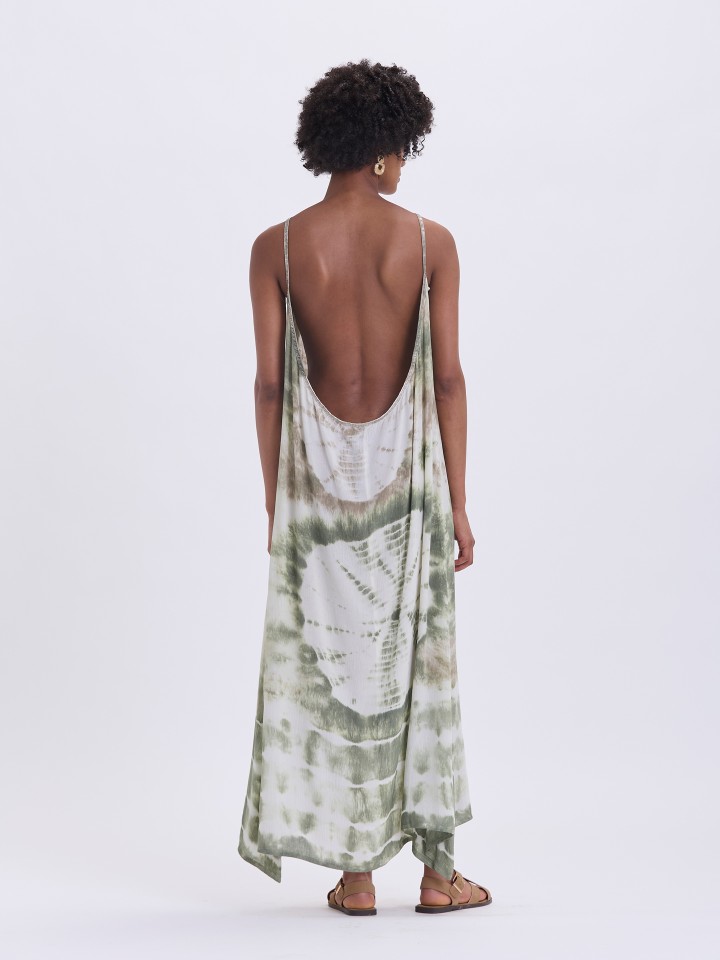 Vestido Midi Tie Dye
