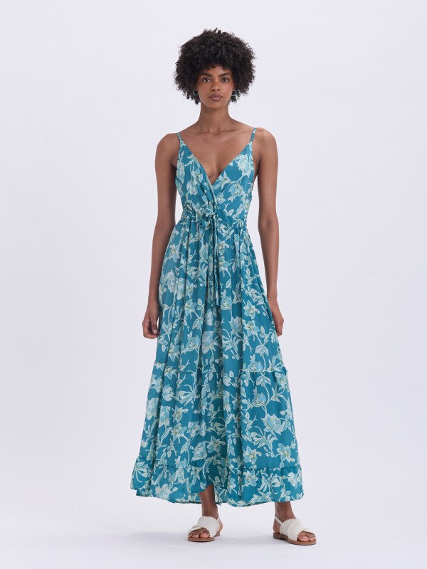 Vestido Comprido Floral Vestido Comprido Floral
