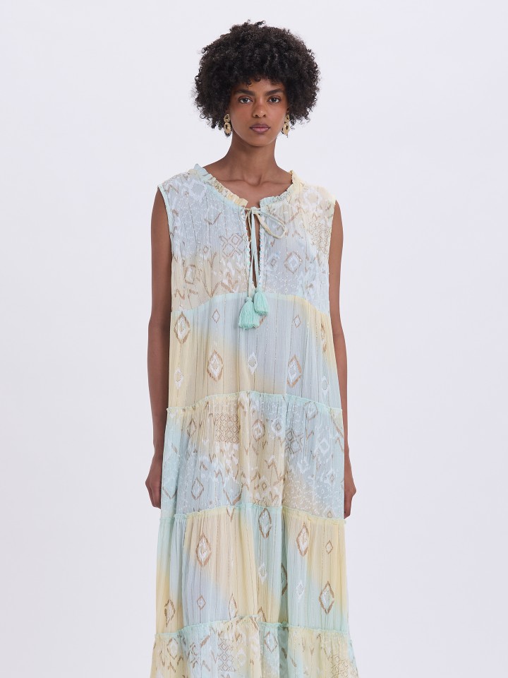 Vestido Comprido Tie Dye