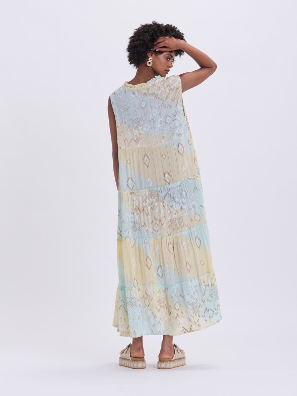 Vestido Comprido Tie Dye Vestido Comprido Tie Dye