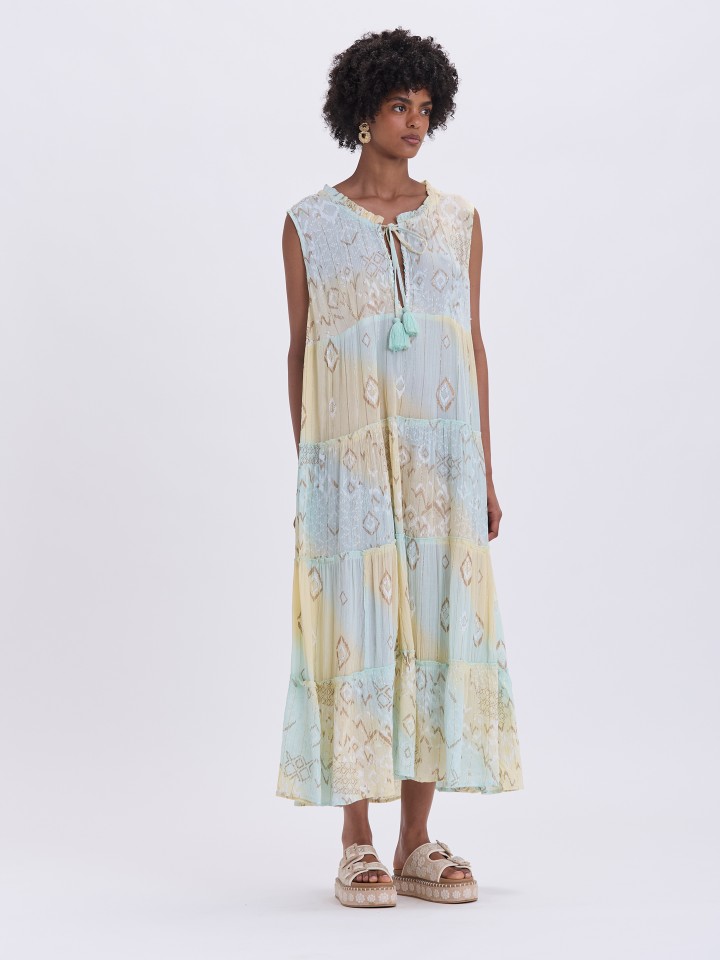 Vestido Comprido Tie Dye
