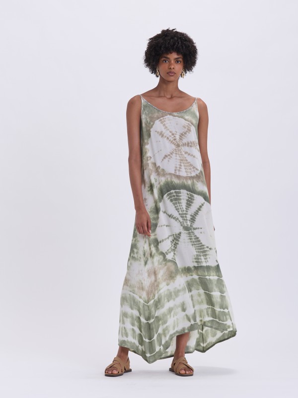 Vestido Midi Tie Dye Vestido Midi Tie Dye