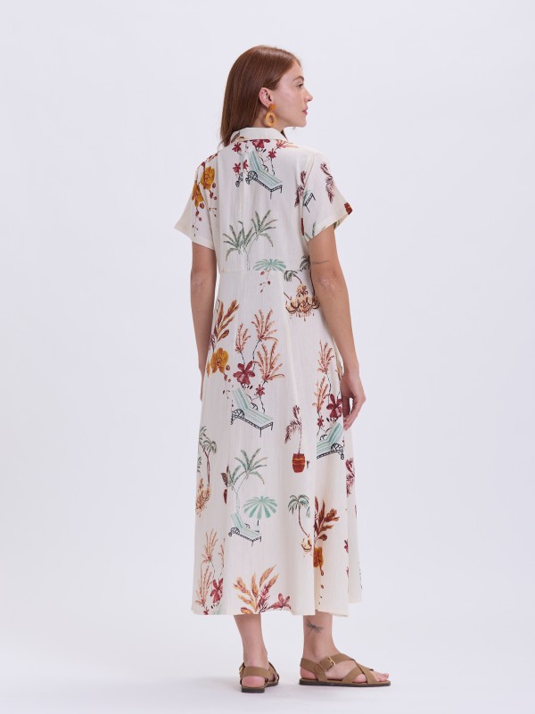 Vestido Comprido Camisaria Summer Vestido Comprido Camisaria Summer