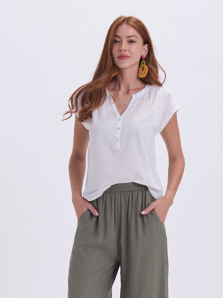 Blusa de algodao Kavana