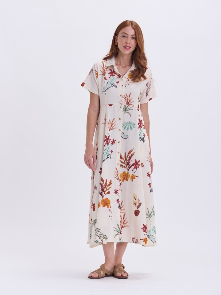 Vestido Comprido Camisaria Summer