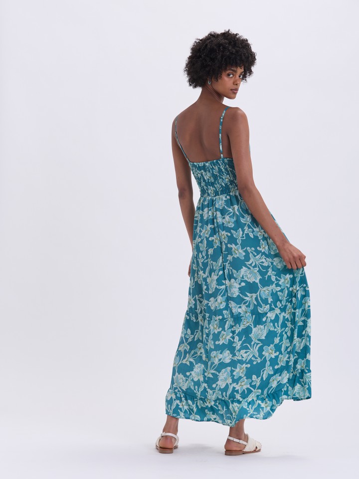 Vestido Comprido Floral