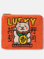 Bolsa gato com missangas