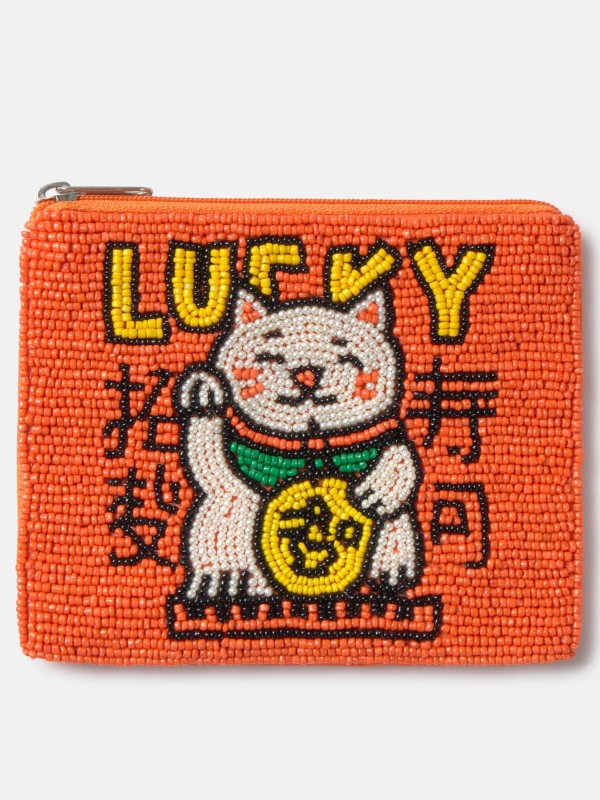 Bolsa gato com missangas Bolsa gato com missangas