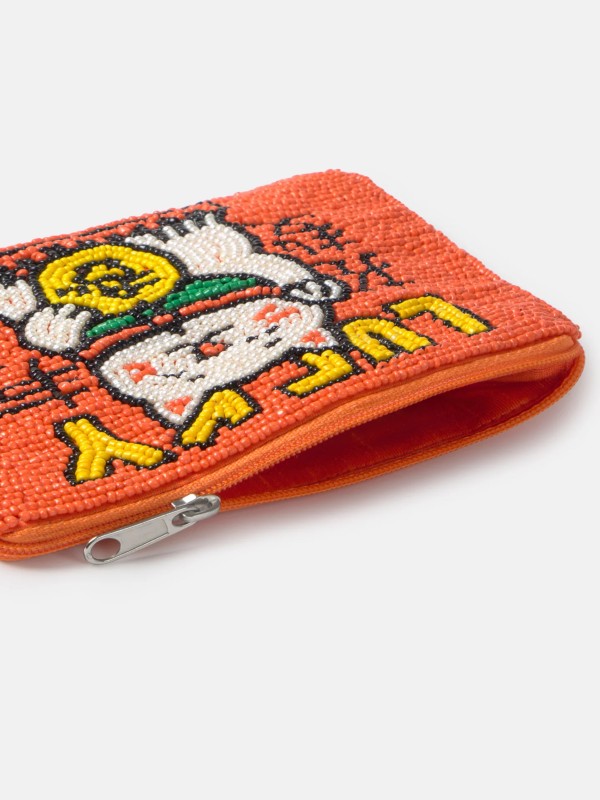 Bolsa gato com missangas Bolsa gato com missangas