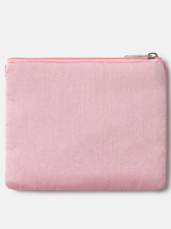 Bolsa coracao com missangas
