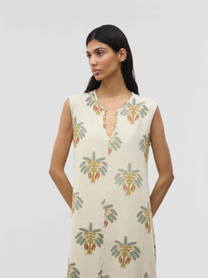 Vestido Comprido Natural