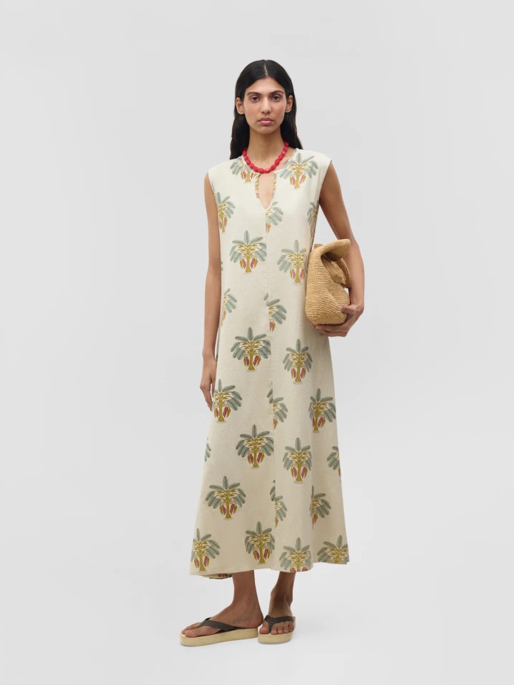 Vestido Comprido Natural